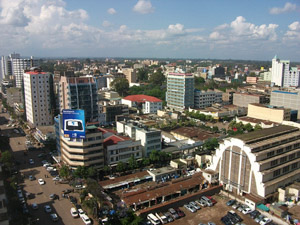 ナイロビ市内を見下ろして