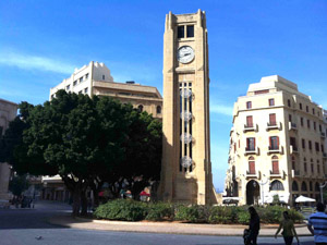 首都ベイルートにあるロレックスの時計台